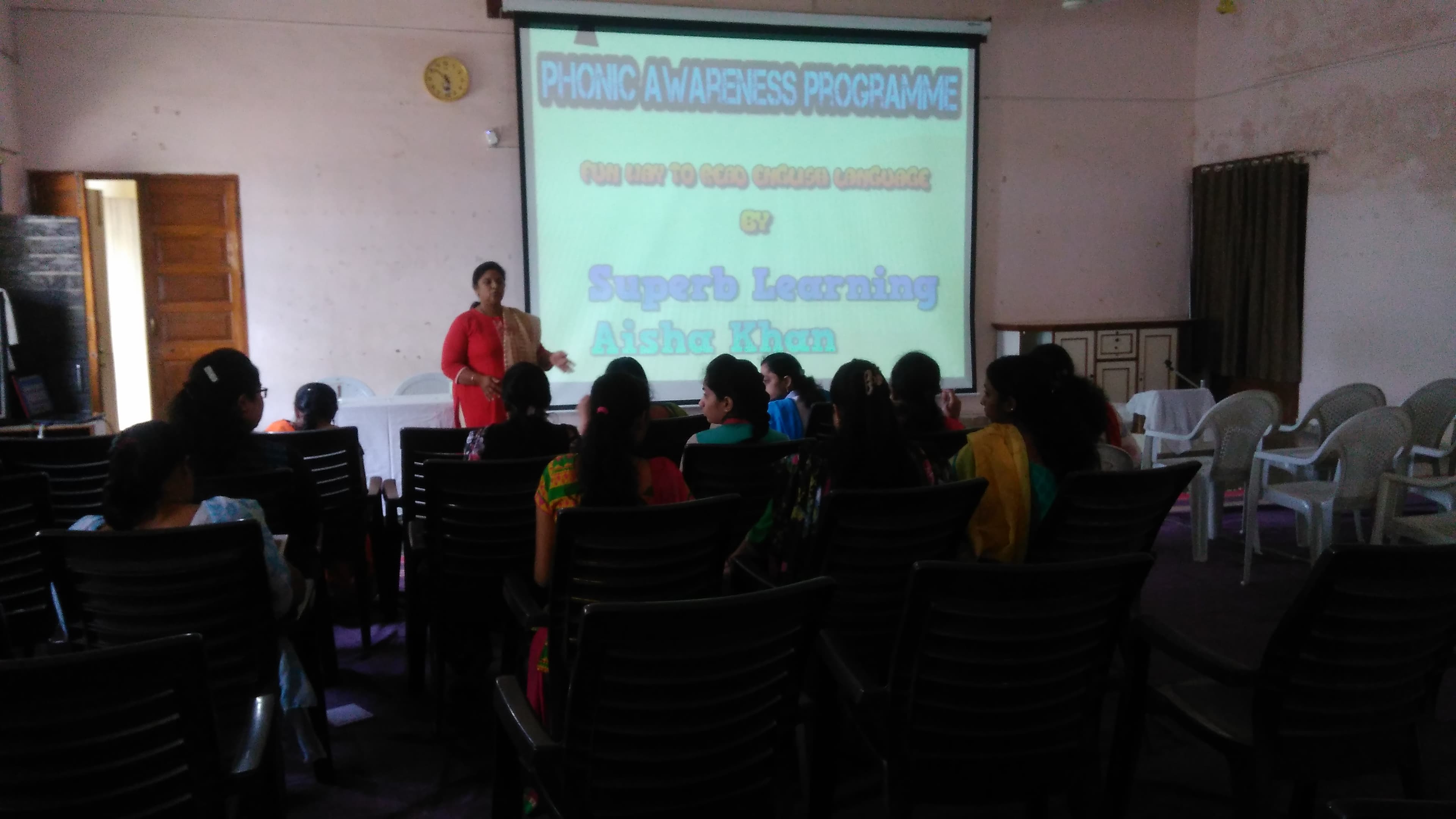 Teacher practice session